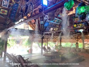 Climatizacion de exteriores con nebulizadores de agua en restaurantes cartagena